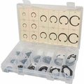 Sarjo Industries Internal and External Retaining Ring Assortment, Phosphate Finish, 630 Pieces, 24 Sizes FK14350